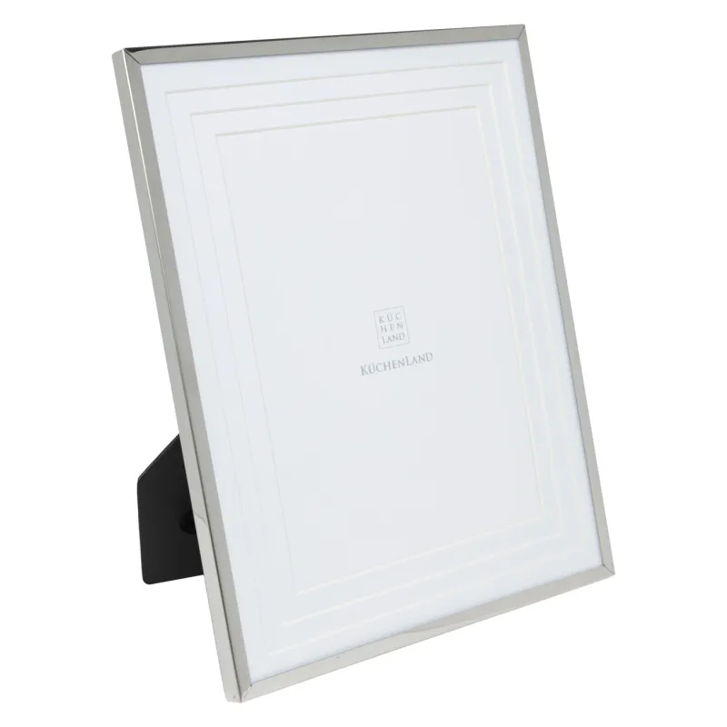 Photo frame, 21x26 cm, with passepartout, steel / glass, silver, Fantastic, image-0
