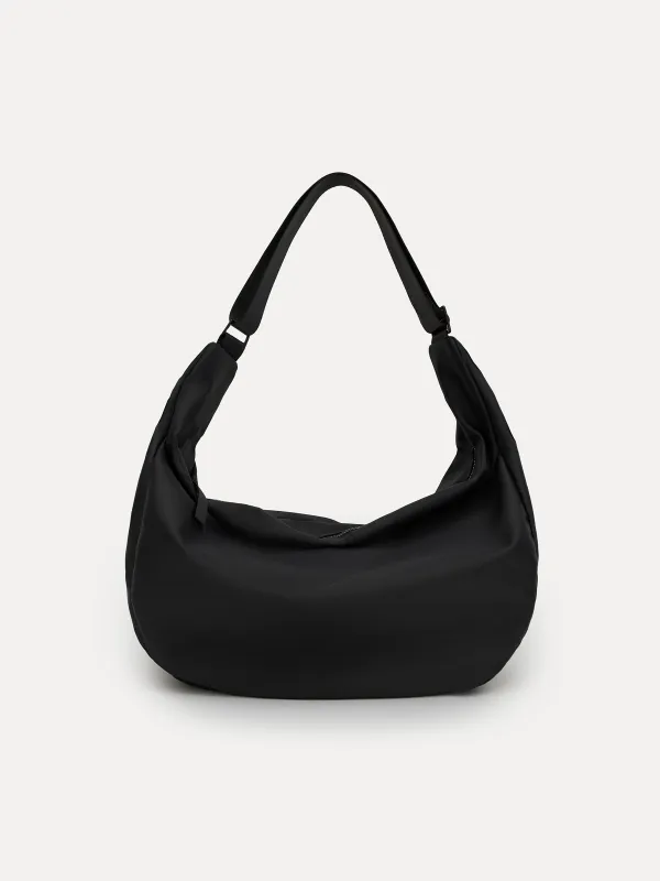 Bag, 24x40 cm, with adjustable strap, polyester, Black, Basic, image-0