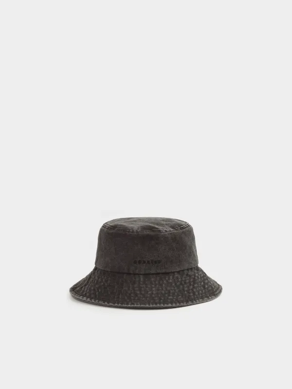 Panama hat, 57 cm, single size, cotton, black, Special, Shore, image-0