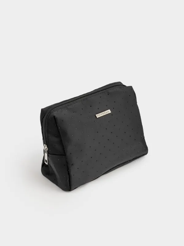 Makeup bag, 21x17 cm, nylon, black, Force night, image-1