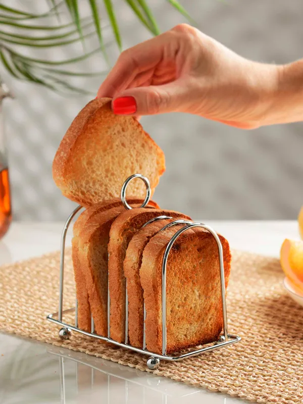 Toast stand, 14x12 cm, 6 units, steel, Classic, image-5