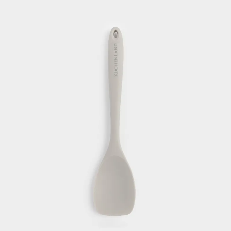 Serving spoon, 28 cm, silicone / nylon, beige, Benefit