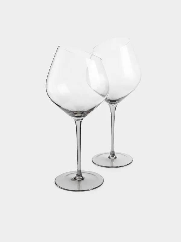 Drinking glass, 560 ml, 2 pcs, crystal glass, grey, Charm L Color, image-1