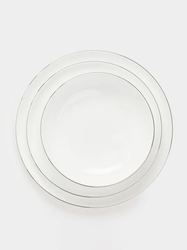 Dining set, 6 pers, 19 pr, porcelain F, Antarctica, image-3