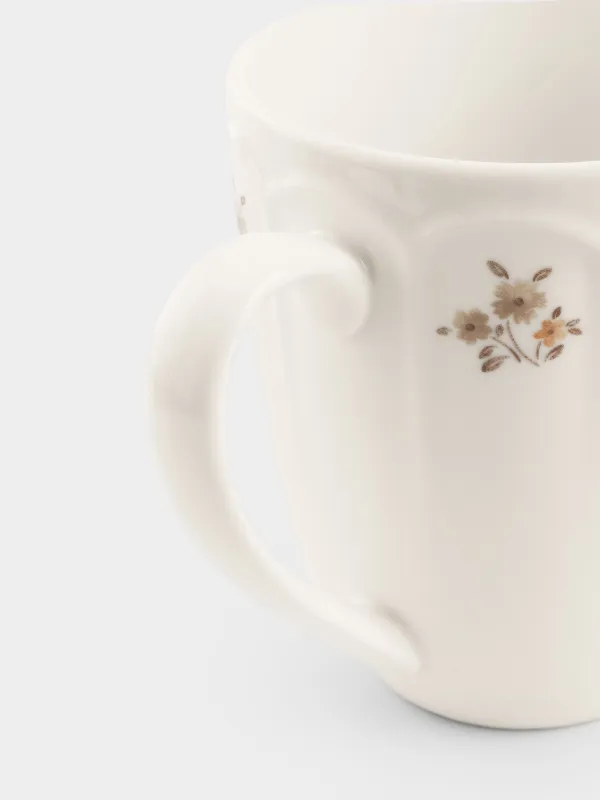 Mug, 380 ml, 2 pcs, porcelain N, white, Vintage flowers, La flore, image-5