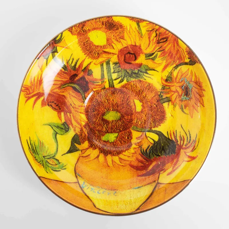 Tea pair, 1 person, 2 items, 210 ml, porcelain F, Sunflowers, Van Gogh, Art sunflowers, image-4