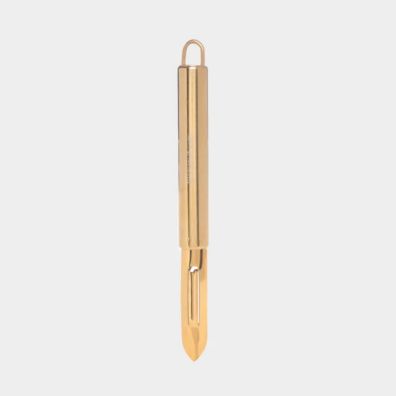 Vegetable peeler, 19 cm, steel, golden, Spiro gold