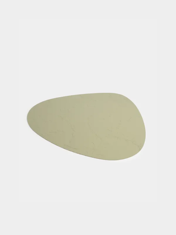 Placemat, 37x45 cm, PVC, shaped, green, Branches with berries, Rock press, image-1