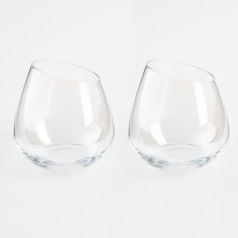 Glass, 11 cm, 400 ml, 2 pcs, glass, mother of pearl, Charm L polar