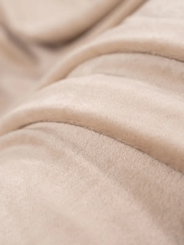 Plaid, 140x190 cm, flannel, sand, Flannel, image-3