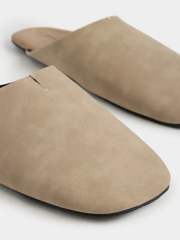 Women's slippers, homewear, size 36-37, polyurethane / PVC, grey, Viderlen, image-4