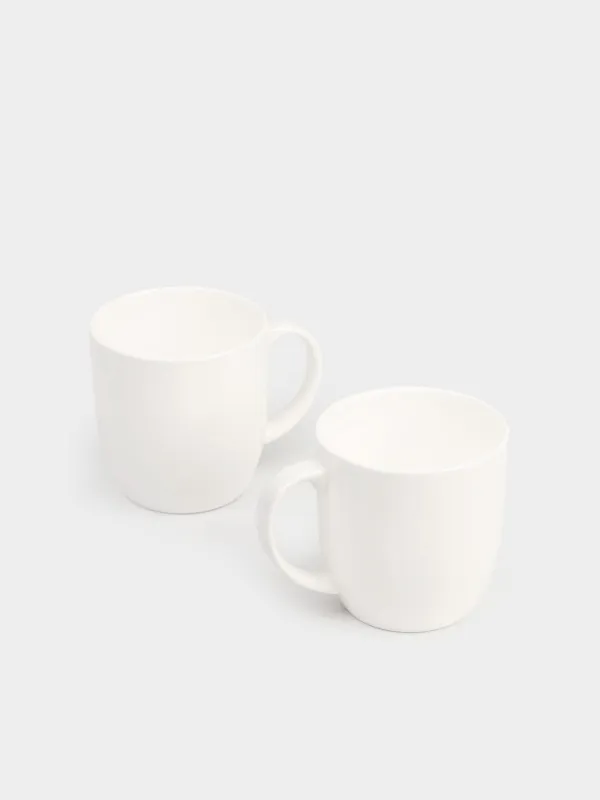 Mug, 370 ml, 2 pcs, porcelain F, white, Ideal white, image-2