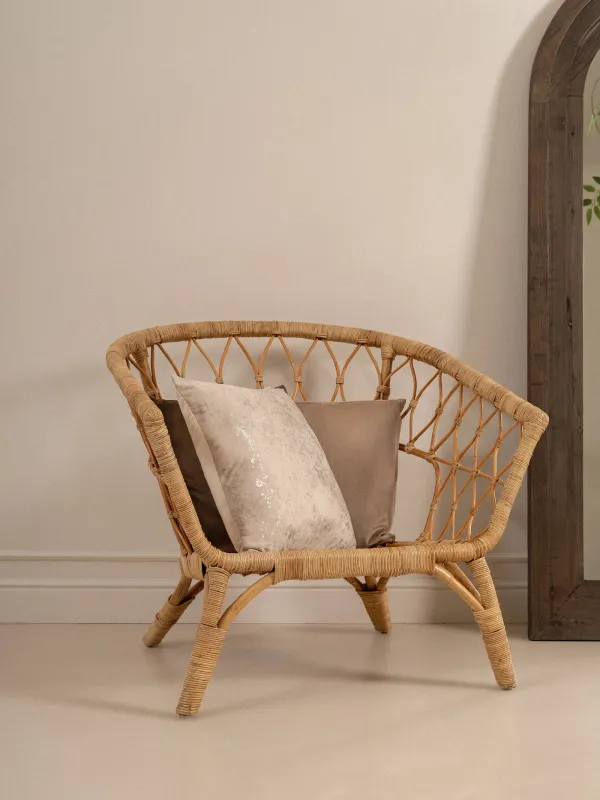 Decorative pillow, 45x45 cm, velvet, beige, Splash, Sparkly, image-5