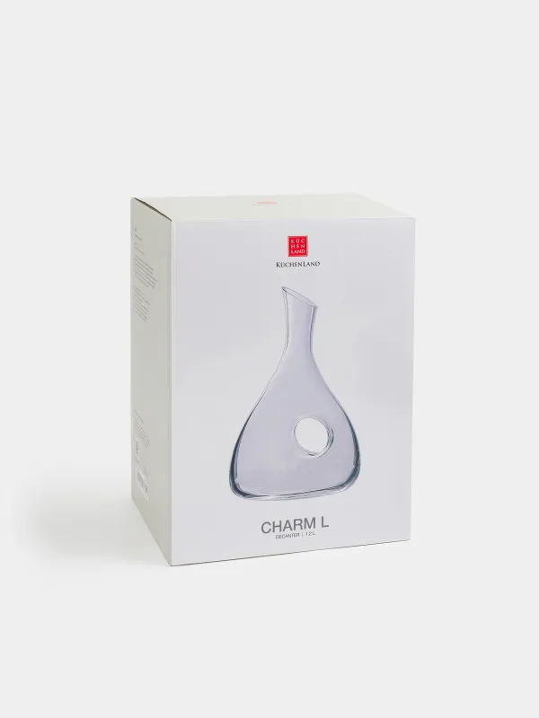 Decanter, 1.2 l, with handle, glass, Charm L, image-4