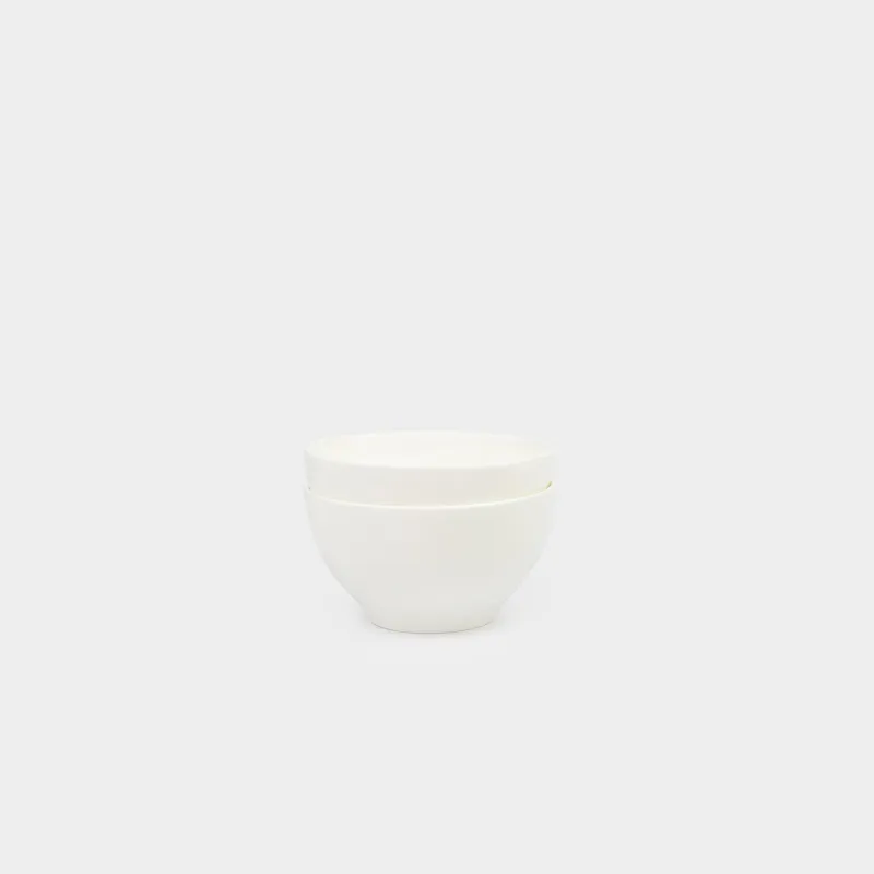 Bowl, 12x6 cm, 2 pieces, porcelain F, white, Ideal white