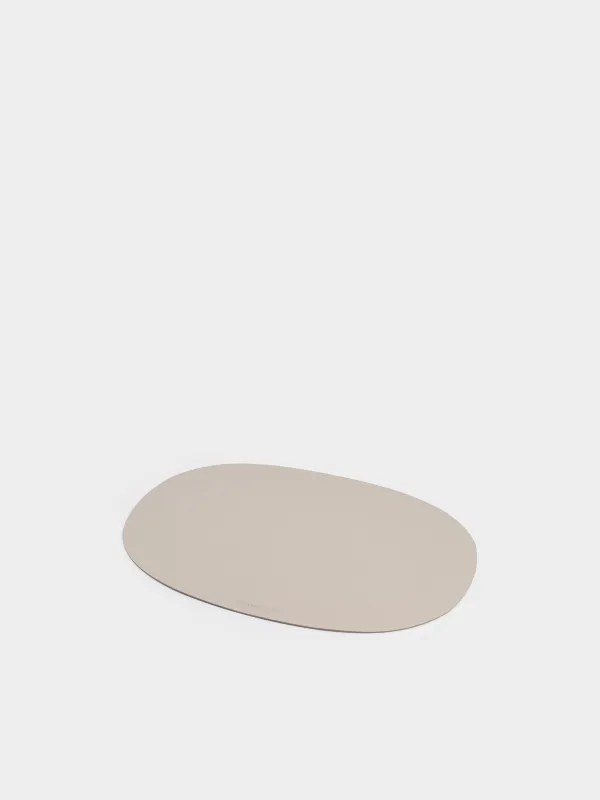 Placemat, 30x45 cm, PVC, oval, beige, Rock, image-1