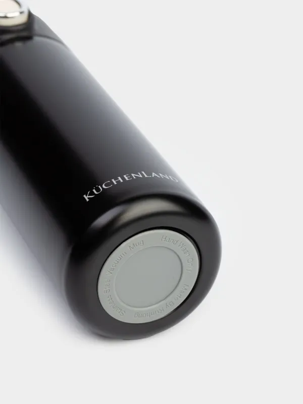 Thermocup, 380 ml, with thermometer, steel / plastic, black, Celsius, image-6