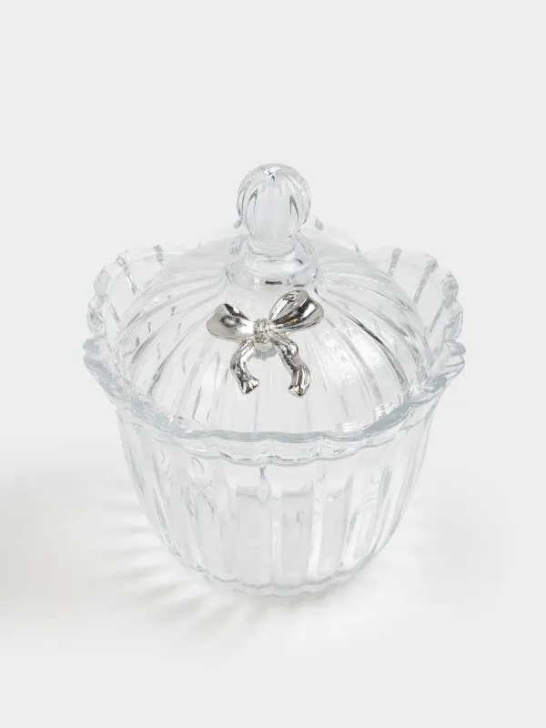 Storage container, 15x18 cm, 500 ml, glass R, Bow, Alid, image-1