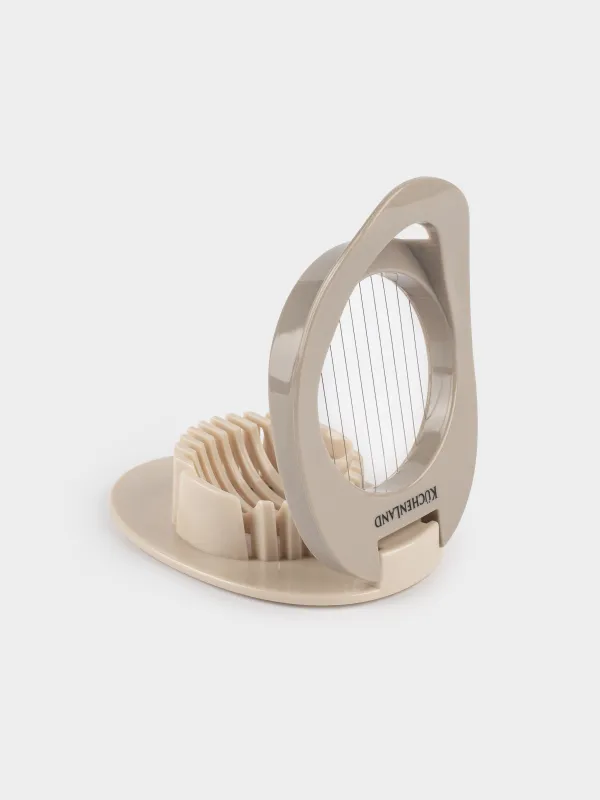 Egg slicer, 12 cm, steel / plastic, beige, Soft kitchen, image-1