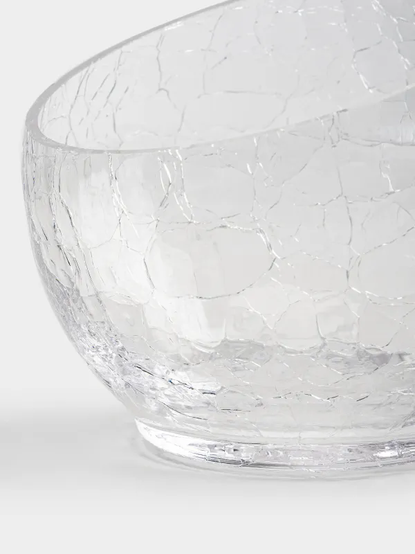 Candy bowl, 15x17 cm, glass, Craquelure, Ice, image-1