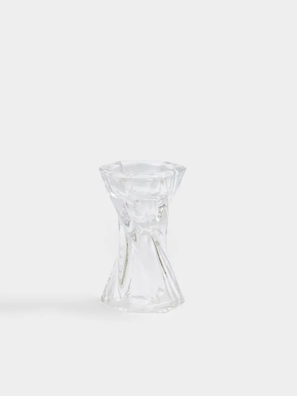 Candlestick, 12 cm, for thin / tea candles, glass, Torsido, image-0