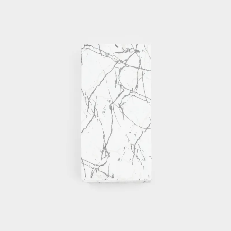 Paper napkins, 33x33 cm, 20 pcs, white, Marble, Maniera