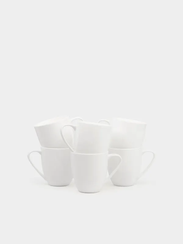 Mug, 450 ml, 6 pcs, porcelain F, white, Ideal white, image-0