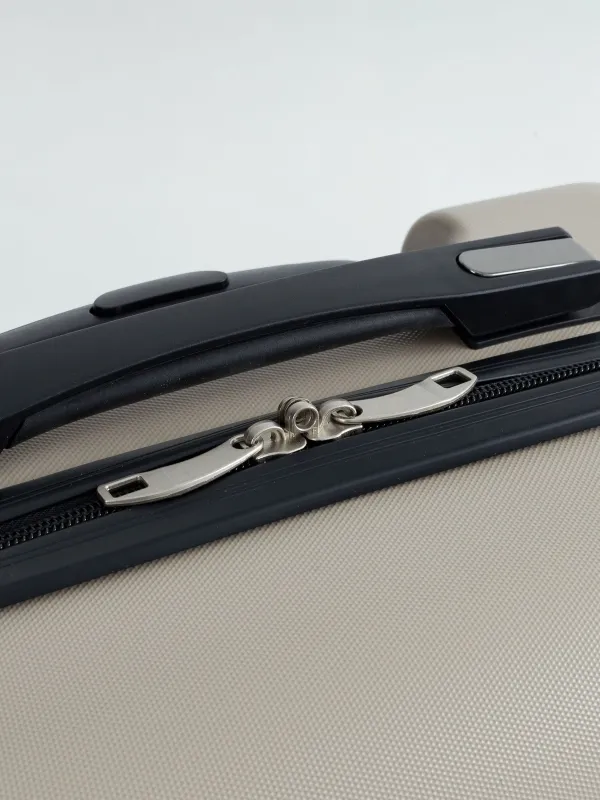 Suitcase S, 39x22x55 cm, 2.7 kg, plastic, beige, Travel comfort, image-7