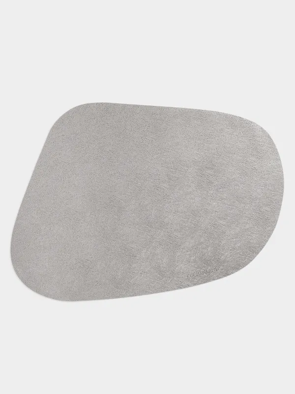 Placemat, 32x45 cm, PVC, curly, dark silver, Rock, image-0