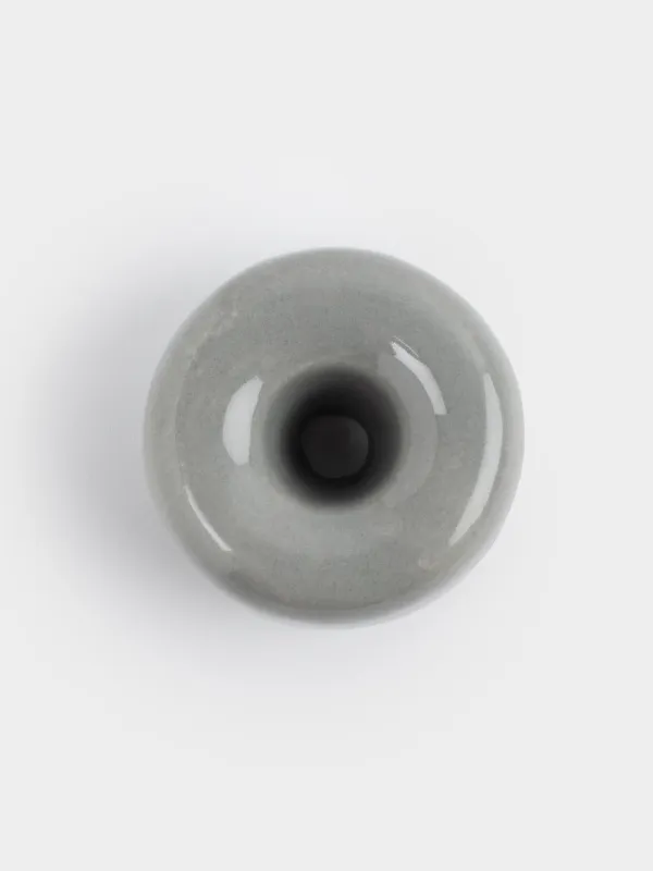 Toothbrush holder, 4 cm, porcelain P, gray, Minito, image-3