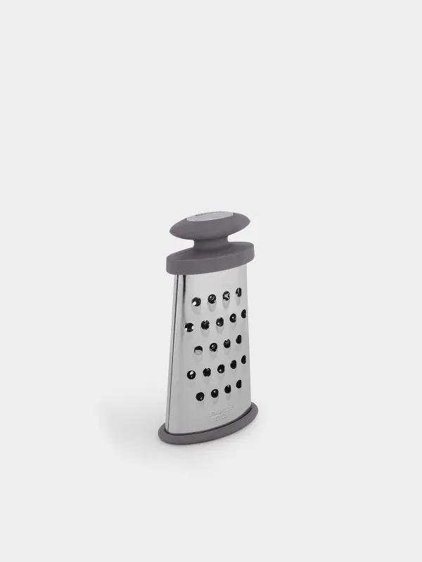Grater, 15 cm, two-sided, steel / plastic, grey, Thin, image-4