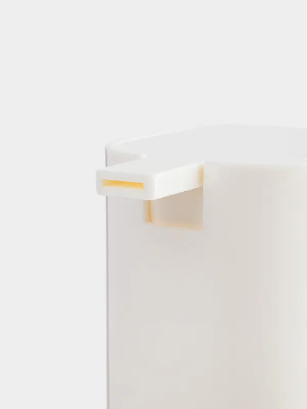 Liquid soap dispenser, 440 ml, plastic / acrylic, milky, Eleos, image-5