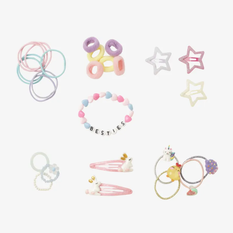 Jewelry set, children's, 12x16 cm, in a case, plastic / metal, Views kids, image-2