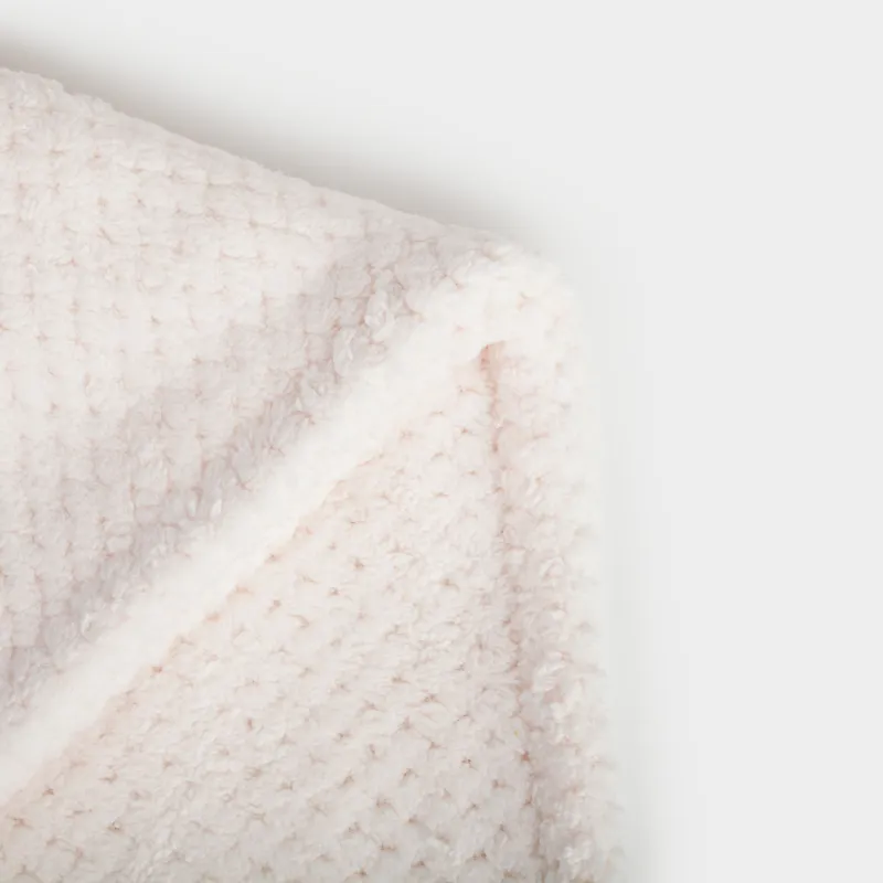 Towel-turban for hair, 59x20 cm, fleece, milk, Ratine, image-3