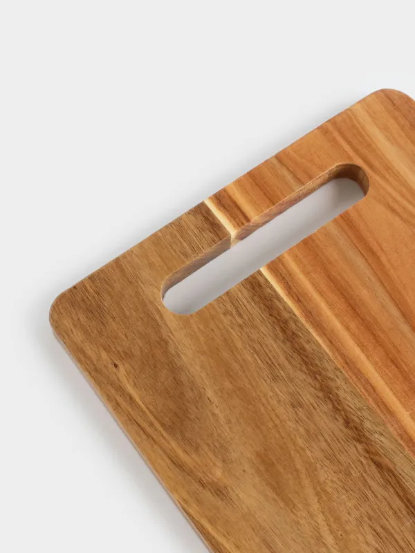 Cutting boards set, 20/30 cm, 2 pcs, rectangular, wood, Noble tree, image-4