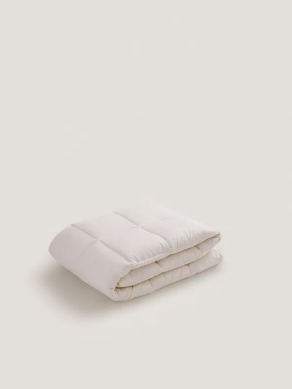 Blanket, 200x220 cm, microfiber / holofiber, beige / milky, Hollow fiber, image-1