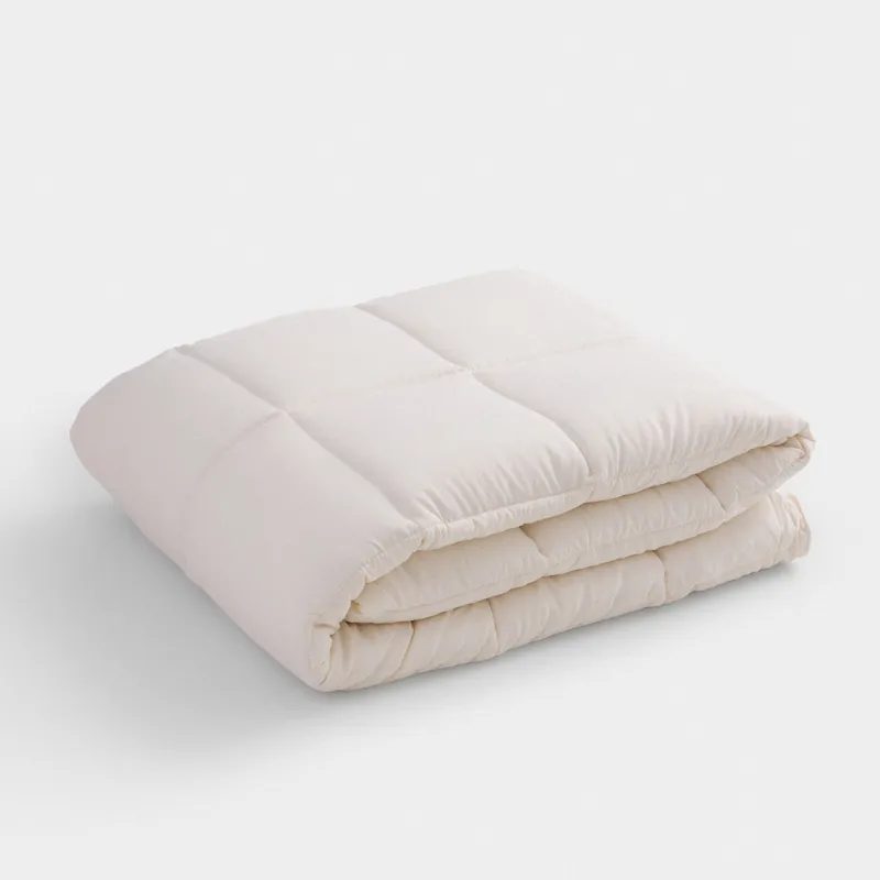 Blanket, 200x220 cm, microfiber / holofiber, beige / milky, Hollow fiber