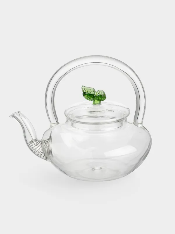 Teapot, 600 ml, glass B/steel, Butterfly, Butterfly, image-0