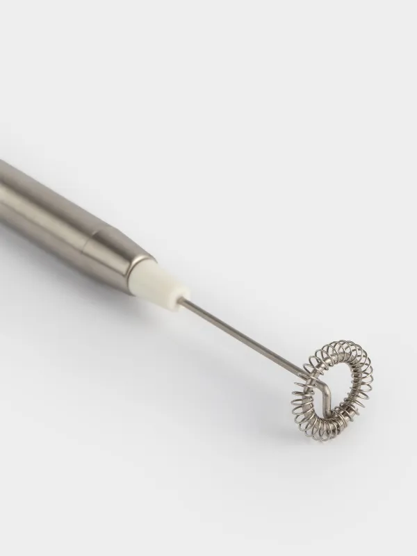 Milk frother, 21 cm, submersible, steel, Beige, Cappuccino, image-2