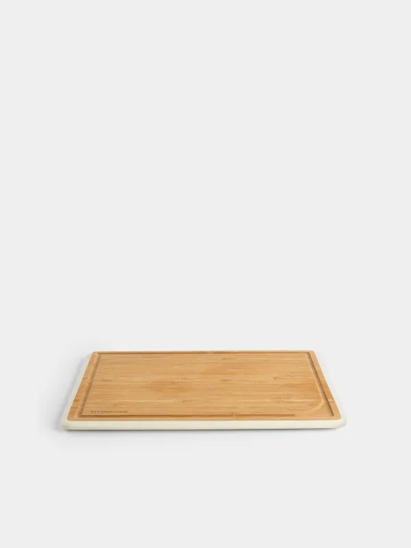 Cutting board, 38x28 cm, bamboo, rectangular, milk edging, Bamboo, image-3