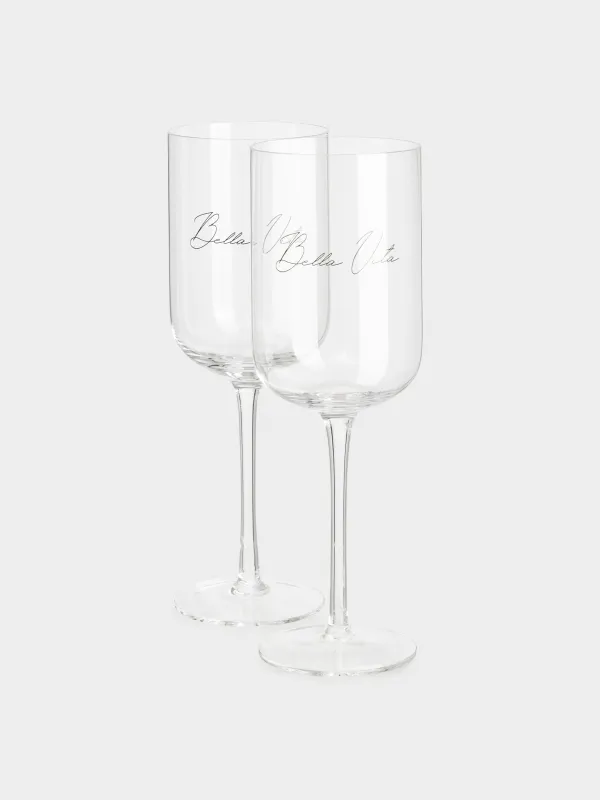 Drinking glass, 460 ml, 2 pcs, crystal glass, Bella Vita, Foligno                                                       , image-4