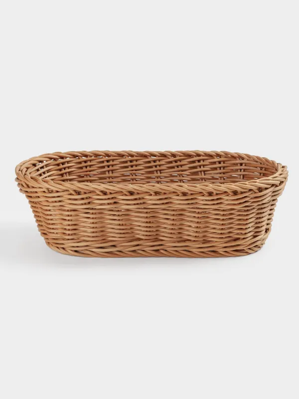 Bread basket, 29x17 cm, rattan, oval, brown, Twig, image-0