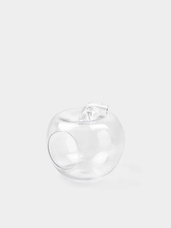 Candy bowl, 21x19 cm, glass, Apple, Clear, image-1