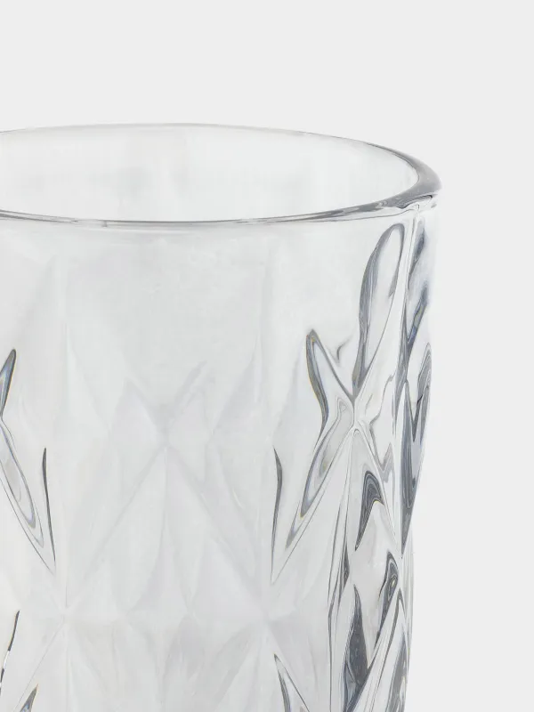 Glass, 12 cm, 340 ml, glass R, gray, Rhomb color, image-2