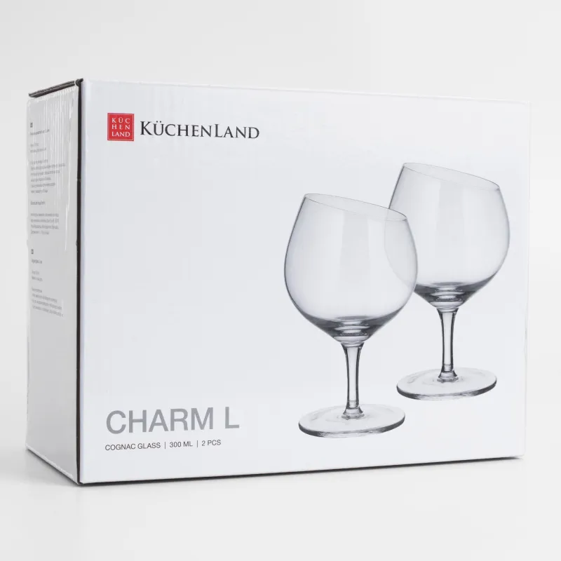 Drinking glass, 300 ml, 2 pcs, glass, Charm L, image-4