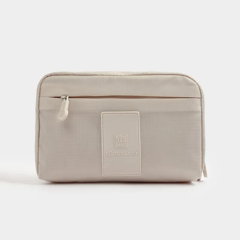 Travel Cosmetic Bag, 20х12 cm, polyester, beige, Easy Travel