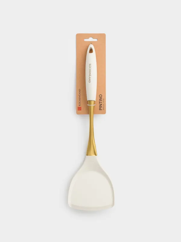 Spatula, 36 cm, silicone / steel, milky gold, Pintino, image-4