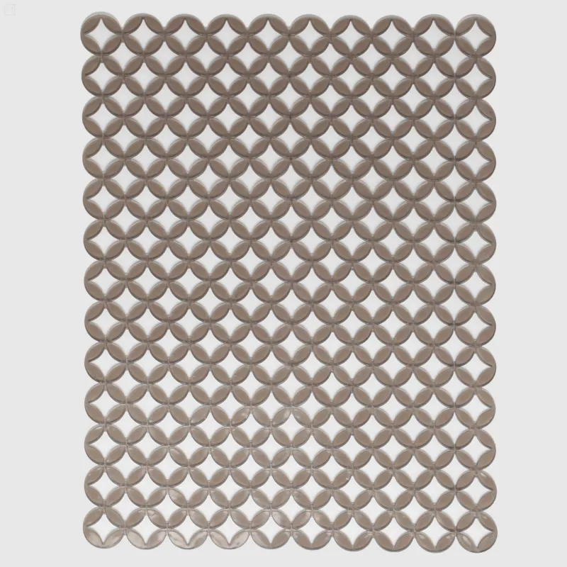 Kitchen sink mat, 41x32 cm, PVC, Rectangular, Grey, Rhombuses, Keeping