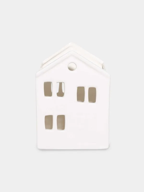 Kitchen accessories stand, 15 cm, ceramic, white, House, House shape, image-0