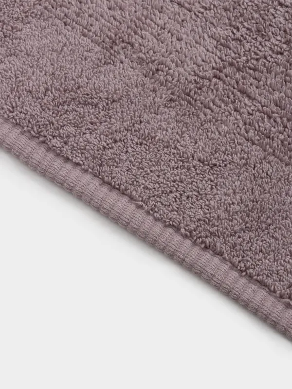 Towel set, 50x90 / 70x140 cm, 4 pcs, cotton, dark gray / pink, Terry cotton, image-4